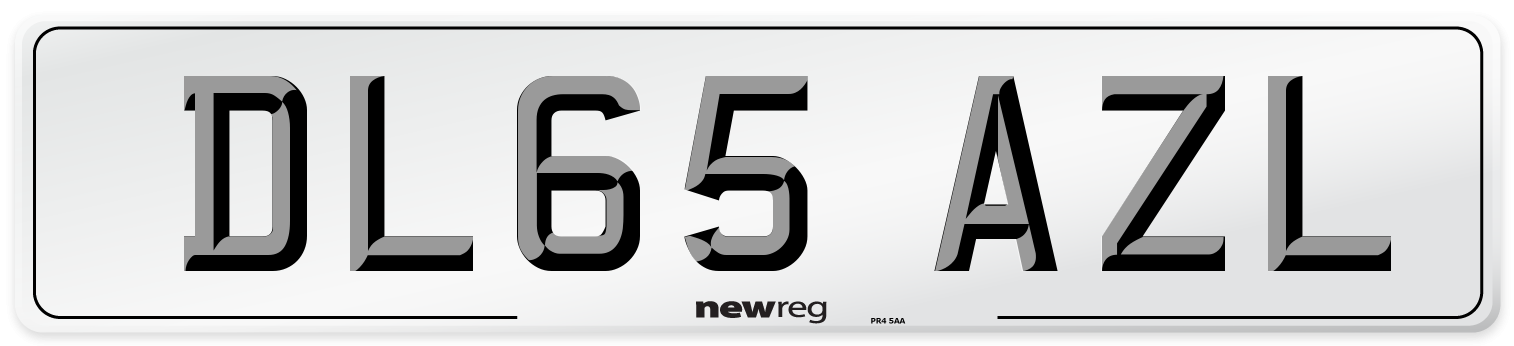 DL65 AZL Number Plate from New Reg